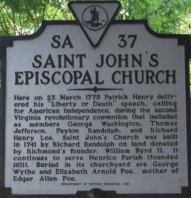 Saint Johns Episcopal Church Marker image. Click for full size.