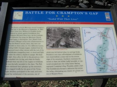Battle for Crampton's Gap Marker image. Click for full size.