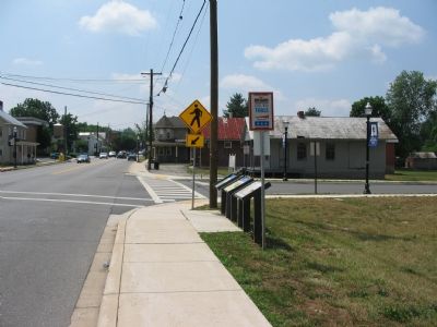 Three Markers in Downtown Boonsboro image. Click for full size.