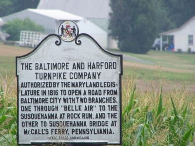The Baltimore and Harford Turnpike Company Marker image. Click for full size.