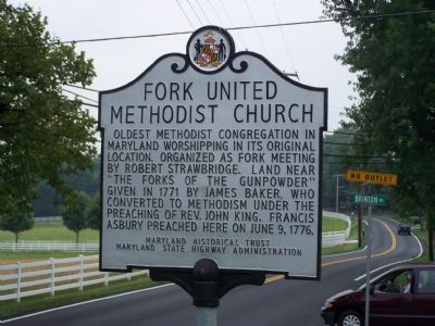 Fork United Methodist Church Marker image. Click for full size.