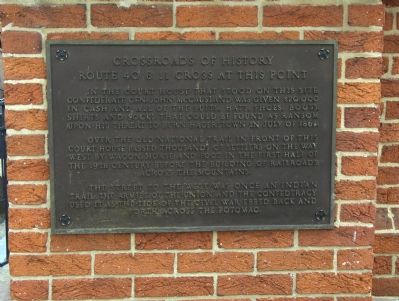 Crossroads of History Marker. Click for full size. Crossroads of History Marker image. Click for full size.