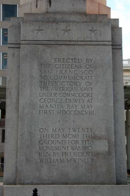 Dewey Monument Marker, Panel 2 image. Click for full size.