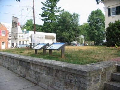 Markers at Corner of German and King Streets. Click for full size. Markers at Corner of German and King Streets image. Click for full size.