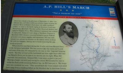 A.P. Hill's March Marker image. Click for full size.