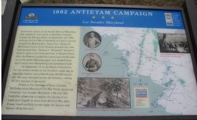 1862 Antietam Campaign - Lee Invades Maryland Marker. Click for full size. 1862 Antietam Campaign - Lee Invades Maryland Marker image. Click for full size.