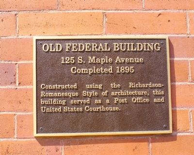 Old Federal Building Marker image. Click for full size.