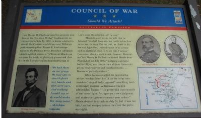 Council of War Marker image. Click for full size.