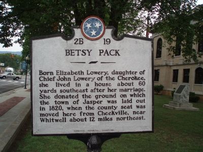 Betsy Pack Marker. Click for full size. Betsy Pack Marker image. Click for full size.