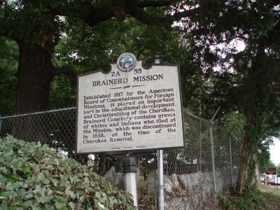 Brainerd Mission Marker. Click for full size. Brainerd Mission Marker image. Click for full size.