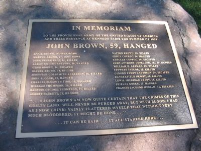 Memorial to John Brown and his Men image. Click for full size.