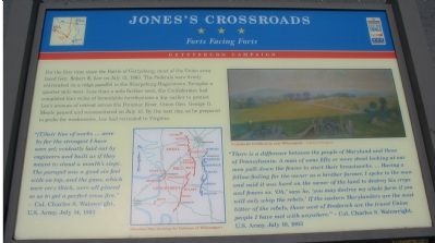 Jones's Crossroads Marker image. Click for full size.