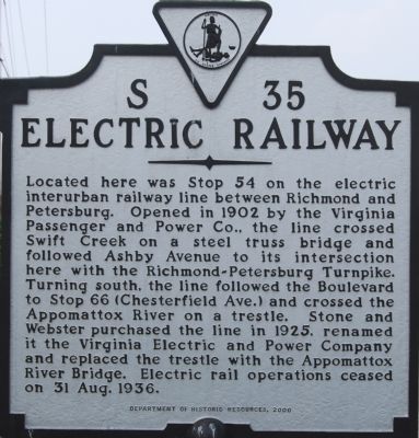 Electric Railway Marker image. Click for full size.