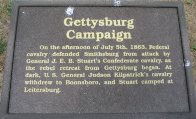 Gettysburg Campaign Marker. Click for full size. Gettysburg Campaign Marker image. Click for full size.