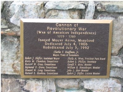 Cannon of Revolutionary War Marker image. Click for full size.