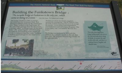 Building the Funkstown Bridge Marker image. Click for full size.
