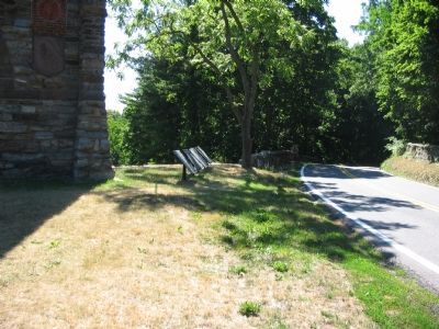 Four War Department Markers at the Arch image. Click for full size.