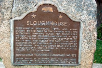 Sloughhouse Marker image. Click for full size.