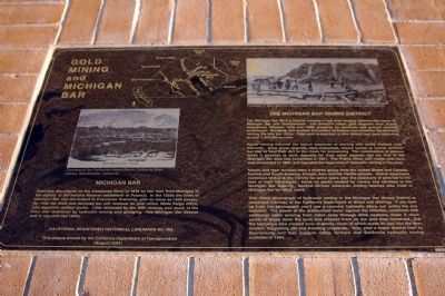 Gold Mining and Michigan Bar Marker. Click for full size. Gold Mining and Michigan Bar Marker image. Click for full size.