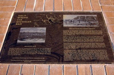 Gold Mining and Michigan Bar Marker image. Click for full size.