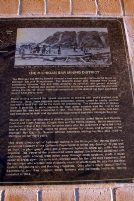 Gold Mining and Michigan Bar Marker. Click for full size. Gold Mining and Michigan Bar Marker image. Click for full size.