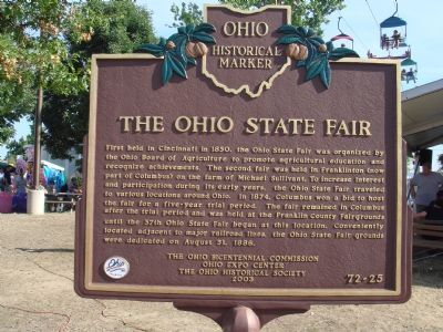 The Ohio State Fair Marker. Click for full size. The Ohio State Fair Marker image. Click for full size.