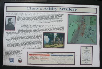 Chew's Ashby Artillery Marker image. Click for full size.