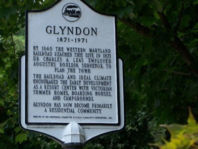 Glyndon 1871 - 1971 Marker image. Click for full size.