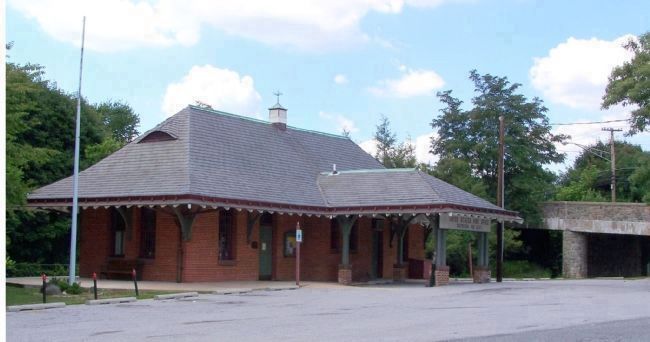 Former Western Maryland Train Station at Glyndon image. Click for full size.