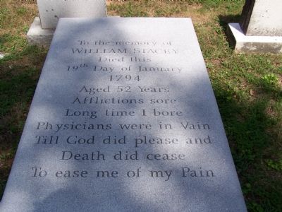 Grave of William Stacey image. Click for full size.
