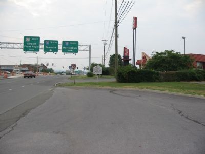 Winchester "Entry" Marker at the US 17/50 Overpass of I-81.. Click for full size. Winchester "Entry" Marker at the US 17/50 Overpass of I-81. image. Click for full size.