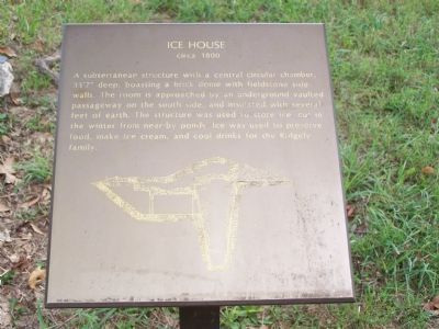 Ice House Interpretive Marker image. Click for full size.