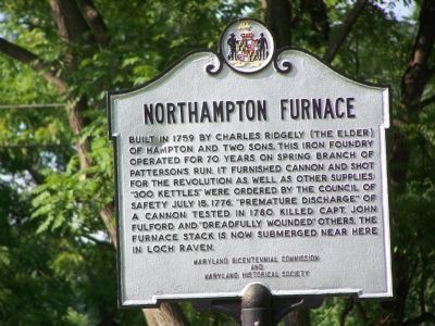 Northampton Furnace Marker. Click for full size. Northampton Furnace Marker image. Click for full size.