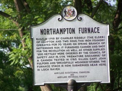 Northampton Furnace Marker image. Click for full size.