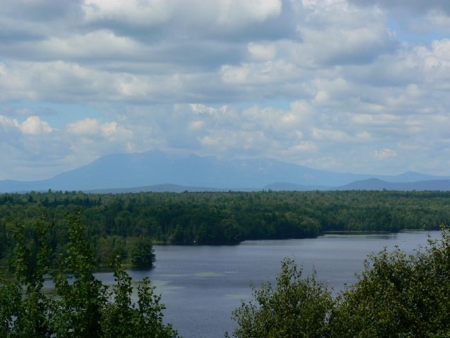 View of Mt. Katahdin from Marker image. Click for full size.