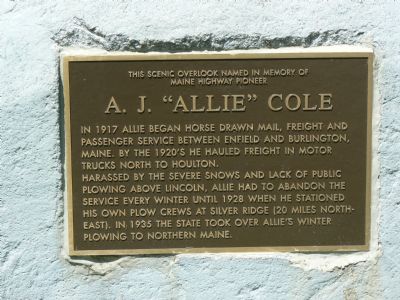 A. J. “Allie” Cole Marker image. Click for full size.