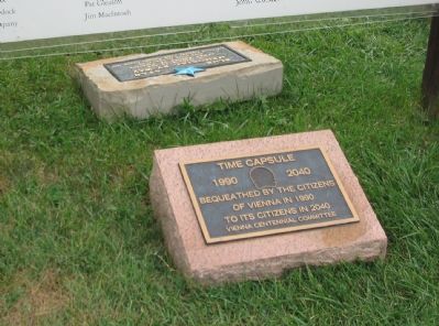Blue Star and Time Capsule Plaques image. Click for full size.