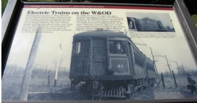 Electric Trains on the W&OD Marker image. Click for full size.