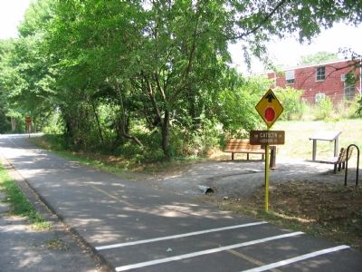 Marker Near the W&OD Crossing of Catoctin Circle image. Click for full size.