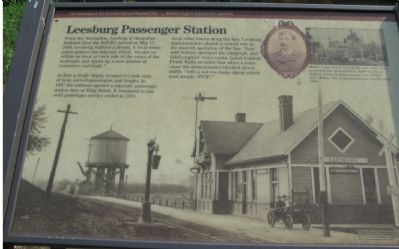 Leesburg Passenger Station Marker image. Click for full size.