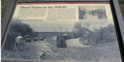 Diesel Trains on the W&OD Marker image. Click for full size.