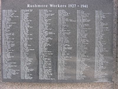 Rushmore Workers Marker image. Click for full size.
