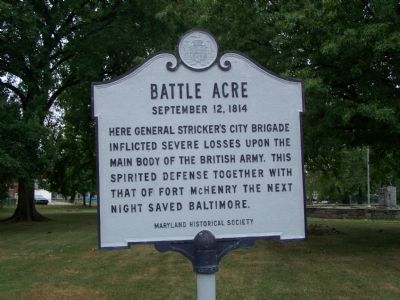 Battle Acre Marker. Click for full size. Battle Acre Marker image. Click for full size.