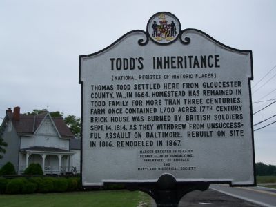 Todd's Inheritance Marker image. Click for full size.
