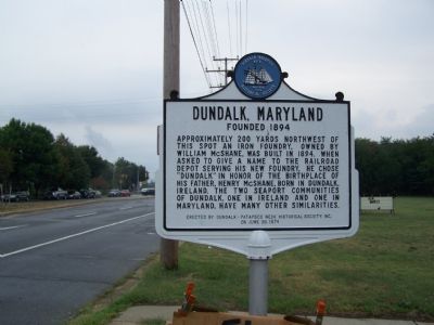 Dundalk, Maryland Founder 1894 Marker. Click for full size. Dundalk, Maryland Founder 1894 Marker image. Click for full size.