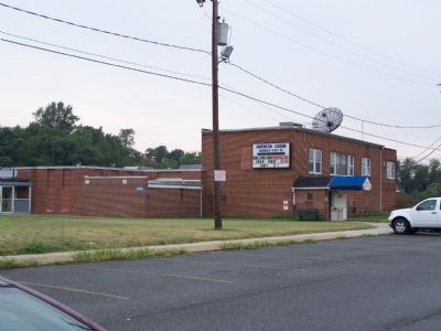 Marker is in front of American Legion Post. Click for full size. Marker is in front of American Legion Post image. Click for full size.