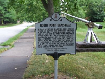 North Point Beachhead Marker. Click for full size. North Point Beachhead Marker image. Click for full size.