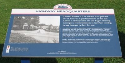 Highway Headquarters Marker. Click for full size. Highway Headquarters Marker image. Click for full size.