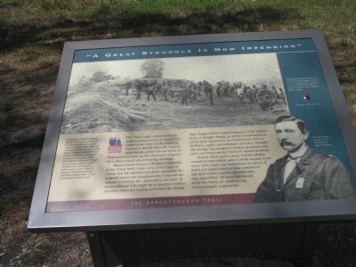 "A Great Struggle is Now Impending" Marker. Click for full size. "A Great Struggle is Now Impending" Marker image. Click for full size.