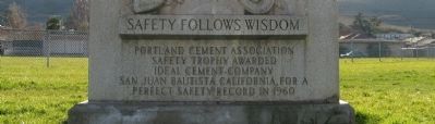 Safety Follows Wisdom Marker. Click for full size. Safety Follows Wisdom Marker image. Click for full size.